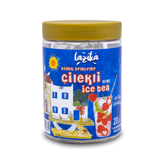 Cold Brew Mint and Strawberry Flavored Detox Iced Tea